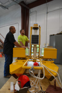 MUB installs river monitoring pontoon